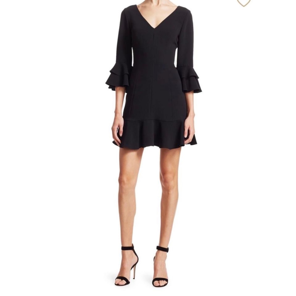 Cinq à Sept Black Dominique Cocktail Dress